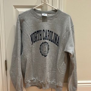 North Carolina Champion grey Crewneck